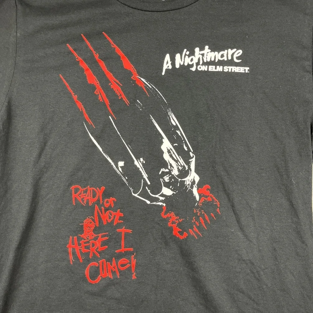 Freddy Krueger Tee Shirt Mens XL BK A Nightmare On Elm Street Ready Or Not Glove